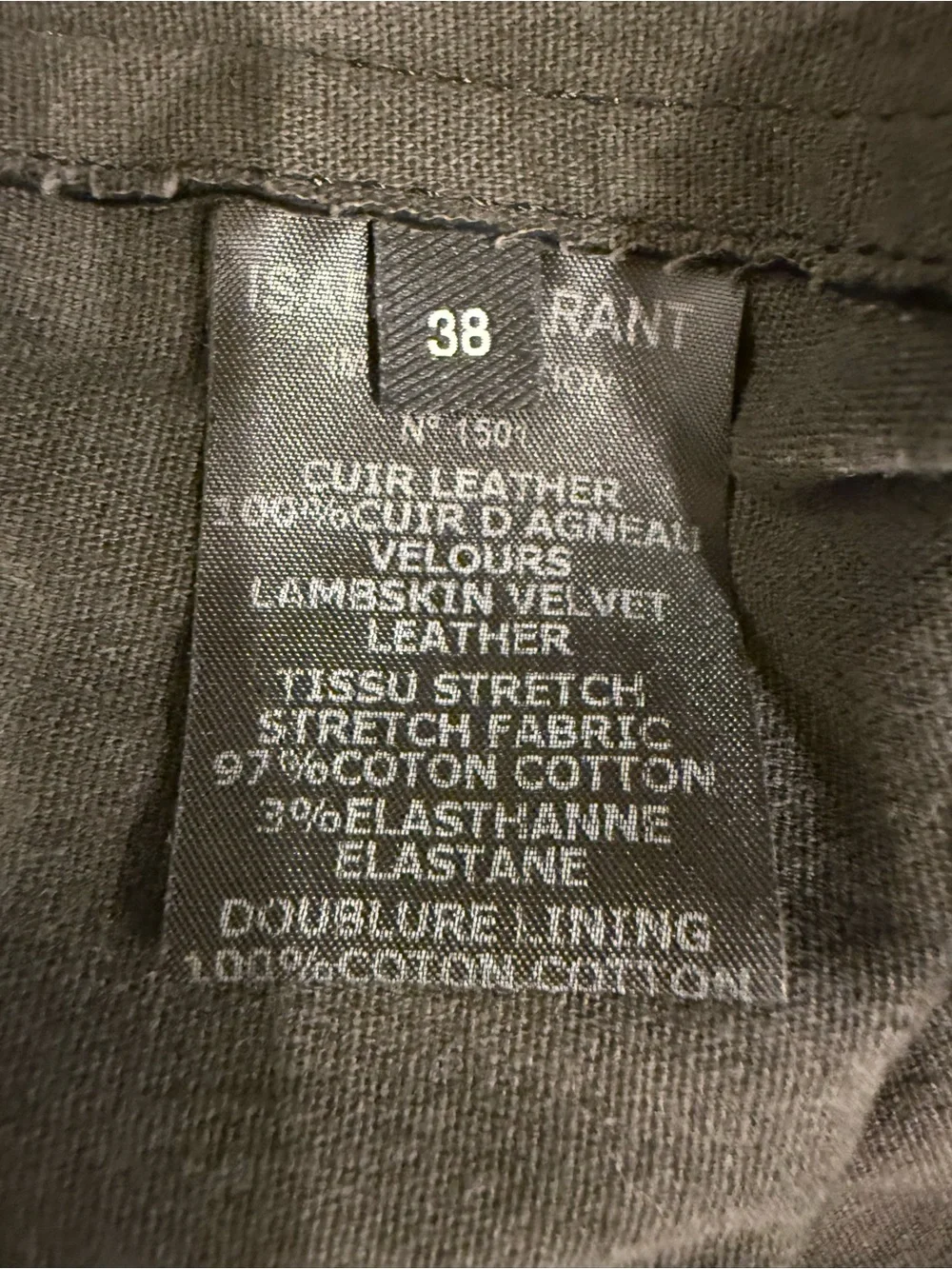Isabel Marant Runway Black Lambskin Leather Stretch Ruffle Mini Skirt 36 NEW